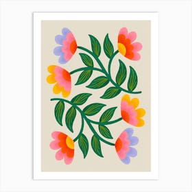 Flower Pattern Art Print