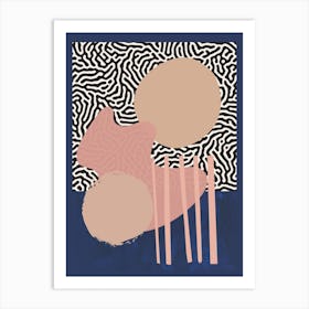 Dots and lines Art Print