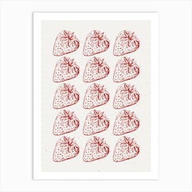 Strawberries Art Print