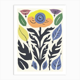 Flowers And Leaves 18 Art Print