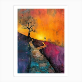 Path To The Sunset Art Print