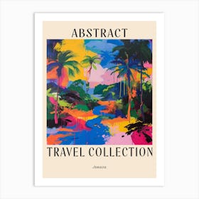Abstract Travel Collection Poster Jamaica 2 Art Print