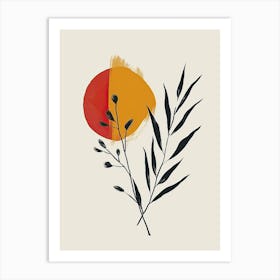 Sunset Abstractions Mid Century Style Art Print