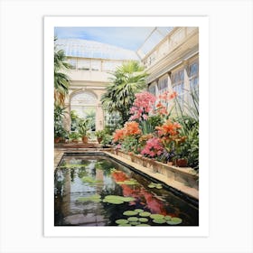 Longwood Gardens Usa Watercolour 2 Art Print