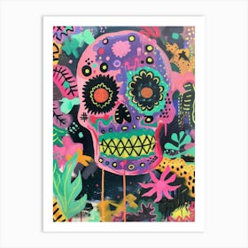 Day Of The Dead Skull 1 Art Print