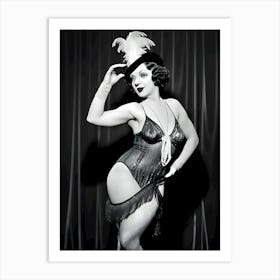 1920's Burlesque Dancer ~Reimagined 114 Art Print