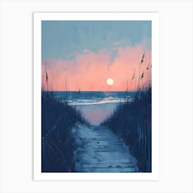 Sunset At The Beach 13 Art Print