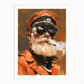 Man Smoking A Cigarette Art Print