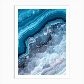 Blue Agate Art Print