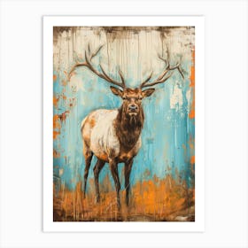 Elk Canvas Print 4 Art Print