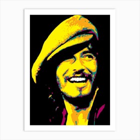 Bruce Springsteen Rock Music Singer Legend In Pop Art 2 Art Print