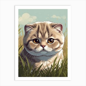 Scottish Shorthair Cat 1 Art Print