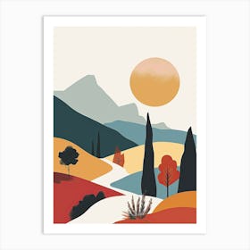 Italy Landscape Art Print