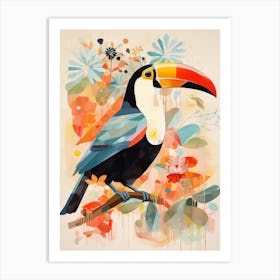 Bird Painting Collage Toucan 1 Art Print