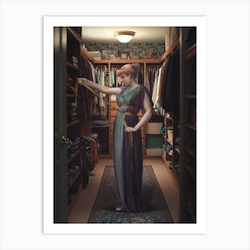 Goddess of closet Art Print