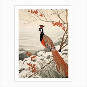 Bird Illustration Pheasant 3 Art Print