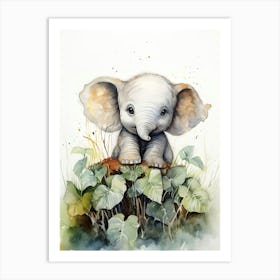 Elephant Painting Painting Watercolour 3 Art Print