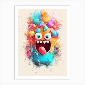 Colorful Monster Art Print