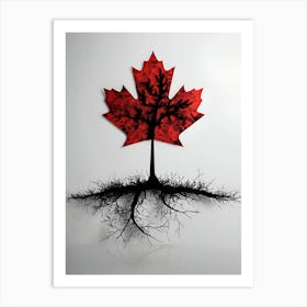 Canadian Maple Tree 1 Art Print