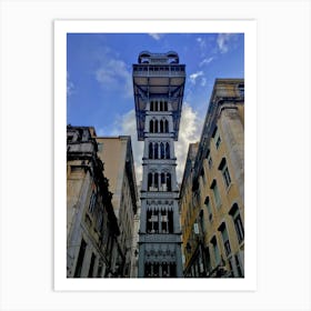 Clock Tower In Lisbon (Portugal Series) Art Print