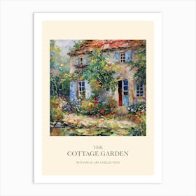 Cottage Garden Poster Summer Pond 1 Art Print