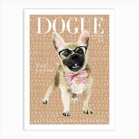 Frenchie Dogue Cream Art Print