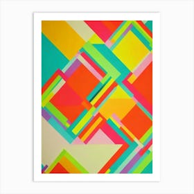 Abstract Diamonds Art Print