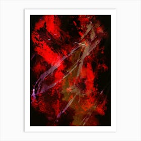 Galaxy clouds abstract Painting Art Print