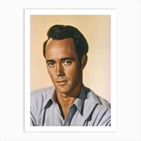 Henry Fonda Retro Collage Movies Art Print