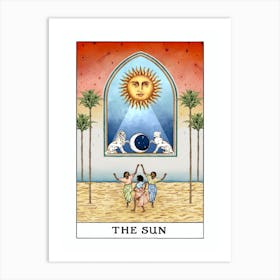 The Sun Tarot Print Art Print