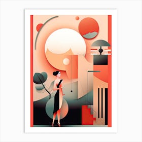 Minimalist Visions: Celebrating Woman's Influence Art Print