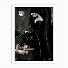 Gothic Woman 1 Art Print