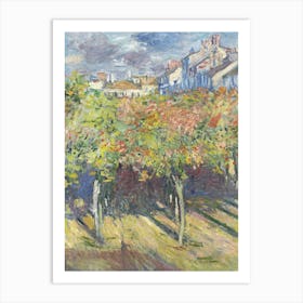 Claude Monet In The Vineyard Art Print