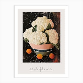 Abstract Cauliflower Art Deco Bouquet Print 2 Poster Art Print