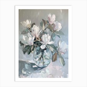 A World Of Flowers Magnolia 2 Painting Art Print