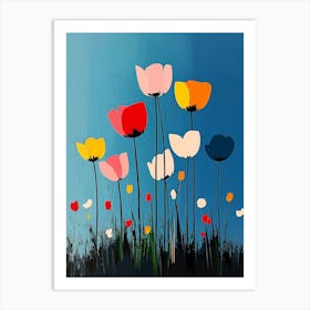 Poppies Canvas Print Affiche