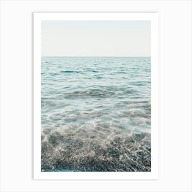 Black Sand, Santorini Art Print