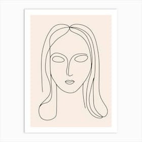 Woman'S Face 10 Art Print