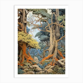 Vintage Jungle Botanical Illustration Ylang Ylang Tree 3 Art Print