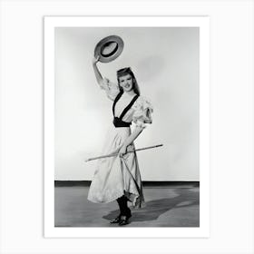 Judy Garland Dances With Straw Hat & Cane Art Print