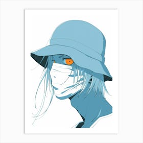 Girl In A Hat 18 Art Print