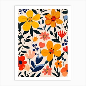 Floral Pattern 4 Art Print