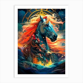 Mermaid Horse Art Print