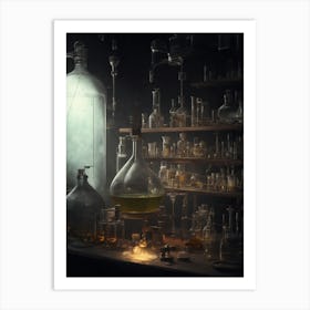 Alchemical Laboratory Art Print