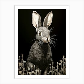 Rabbit In The Grass Art Print