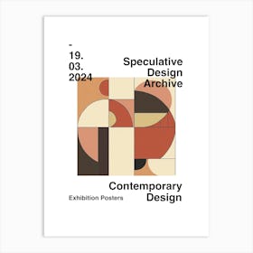 Speculative Design Archive Abstract Poster 16 Art Print