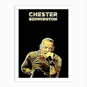 Chester Bennetton likin park Art Print