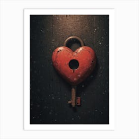 Heart Lock 2 Art Print