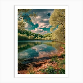 Lake In The Woods Art Print