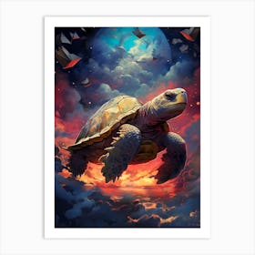 Turtle In The Sky 3 Art Print